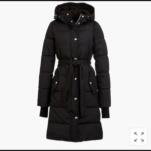 NWT J Crew Mercantile Long Puffer Coat